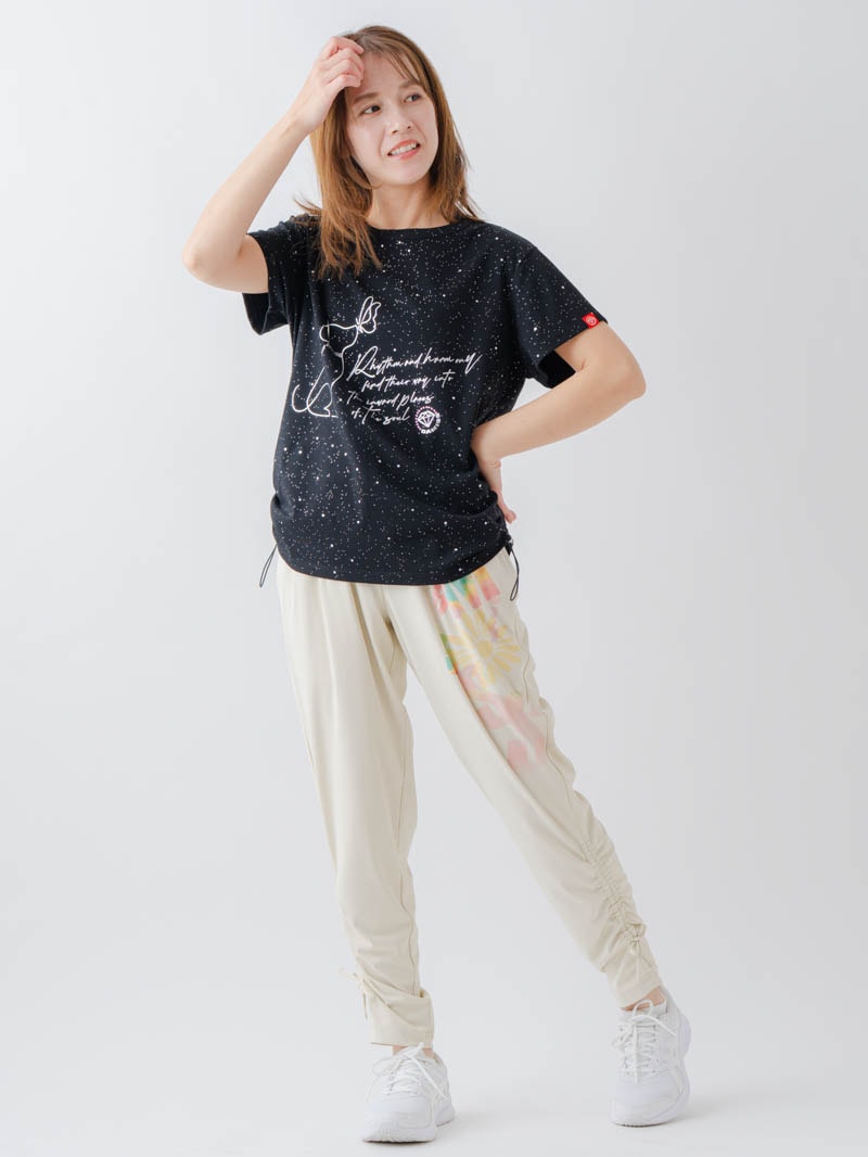 シルバーメタリックDogTシャツ ブラック 1634-1620