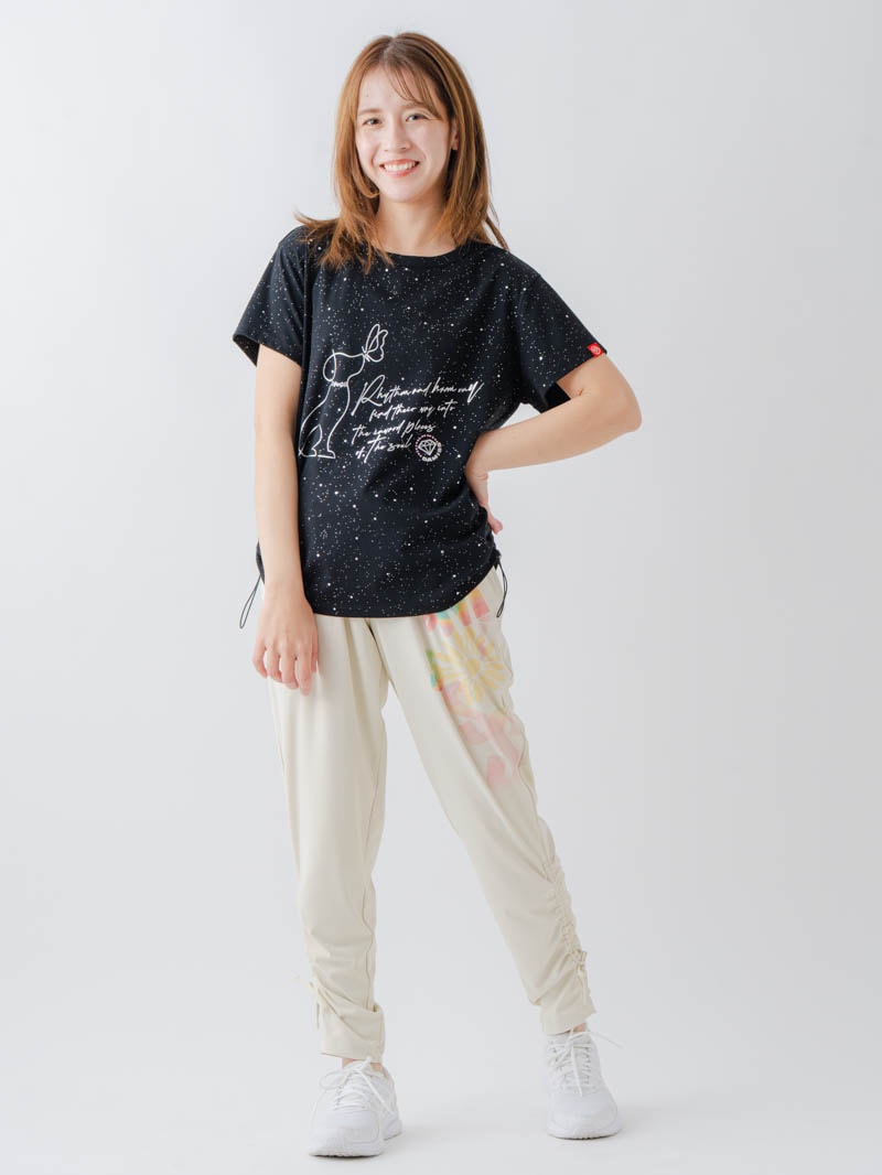 シルバーメタリックDogTシャツ ブラック 1634-1620