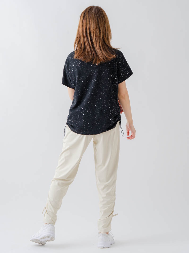 シルバーメタリックDogTシャツ ブラック 1634-1620