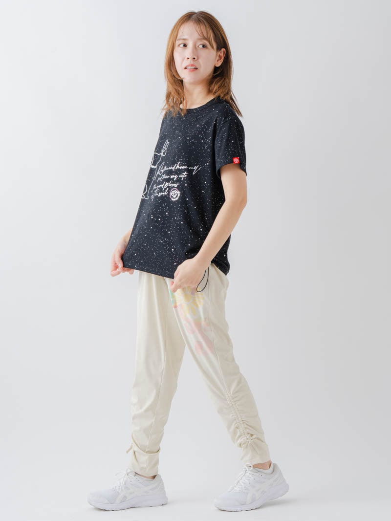 シルバーメタリックDogTシャツ ブラック 1634-1620