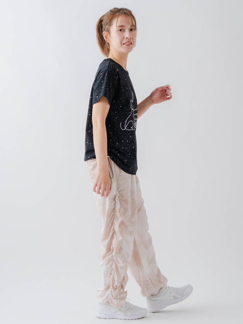 シルバーメタリックDogTシャツ ブラック 1634-1620