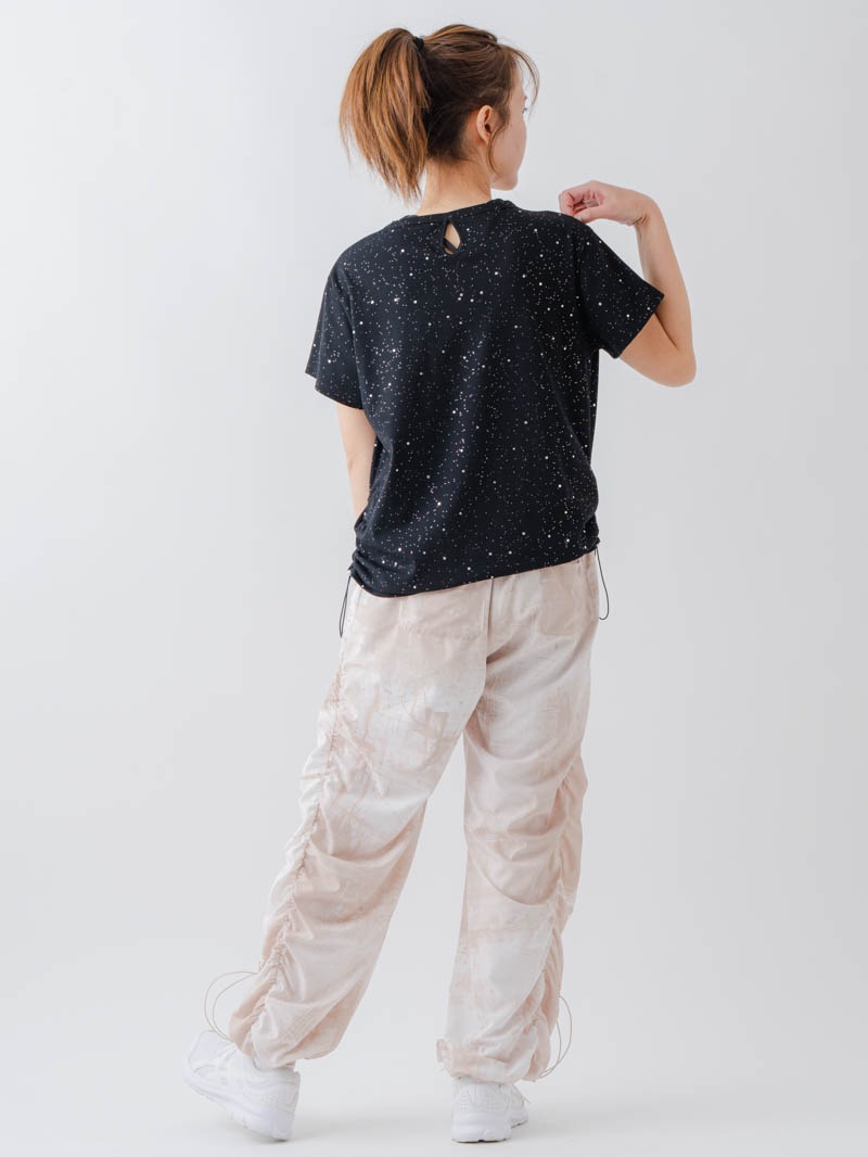 シルバーメタリックDogTシャツ ブラック 1634-1620