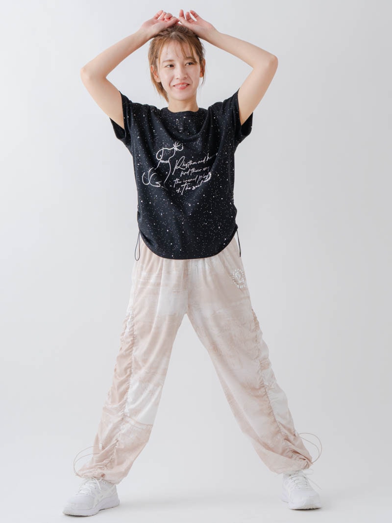 シルバーメタリックDogTシャツ ブラック 1634-1620