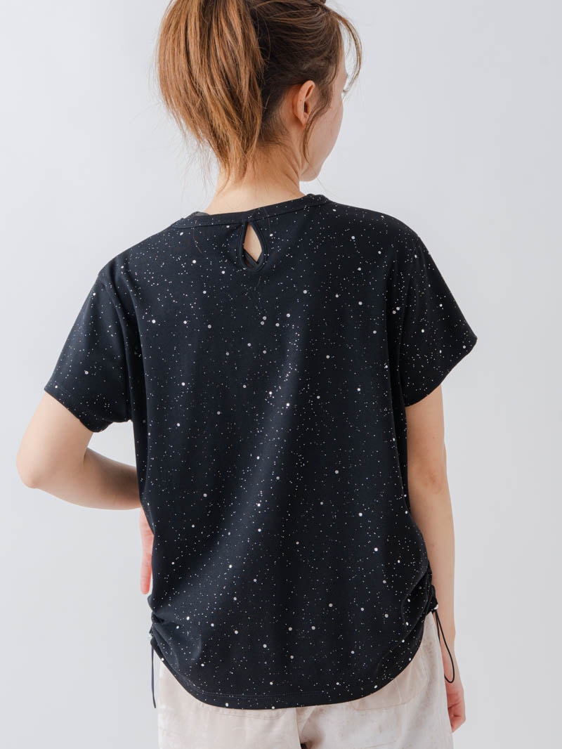 シルバーメタリックDogTシャツ ブラック 1634-1620