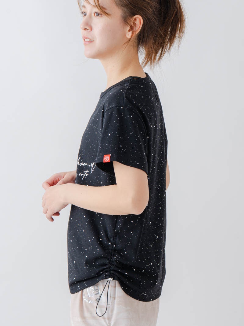 シルバーメタリックDogTシャツ ブラック 1634-1620