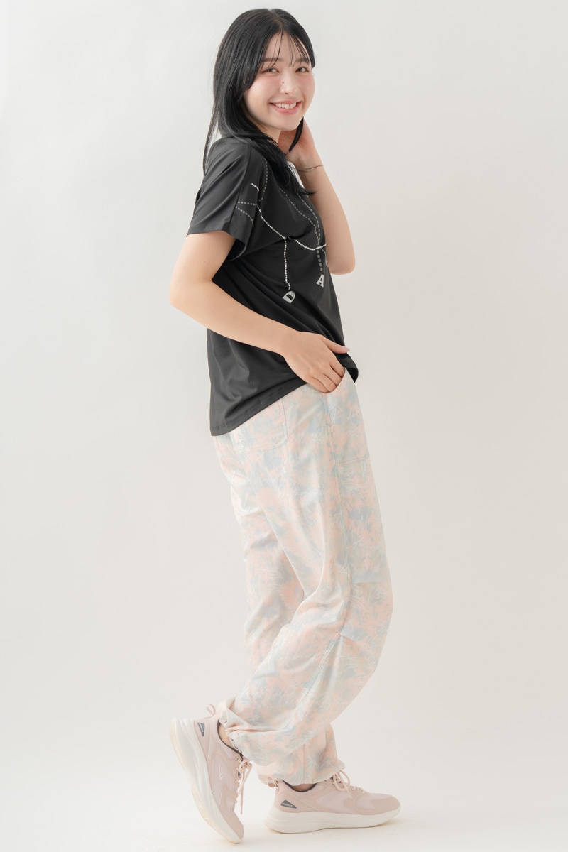 ジュエルパターンTシャツ  ブラック 1634-1493