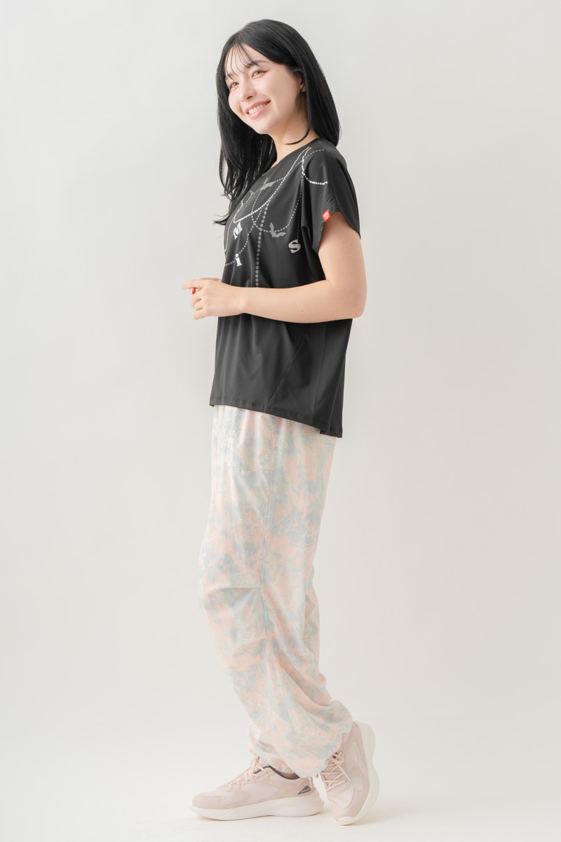 ジュエルパターンTシャツ  ブラック 1634-1493