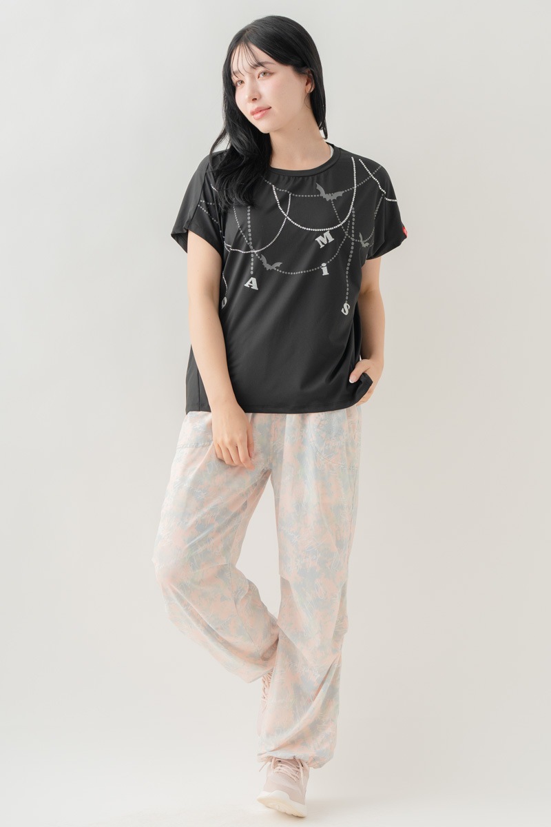 ジュエルパターンTシャツ  ブラック 1634-1493