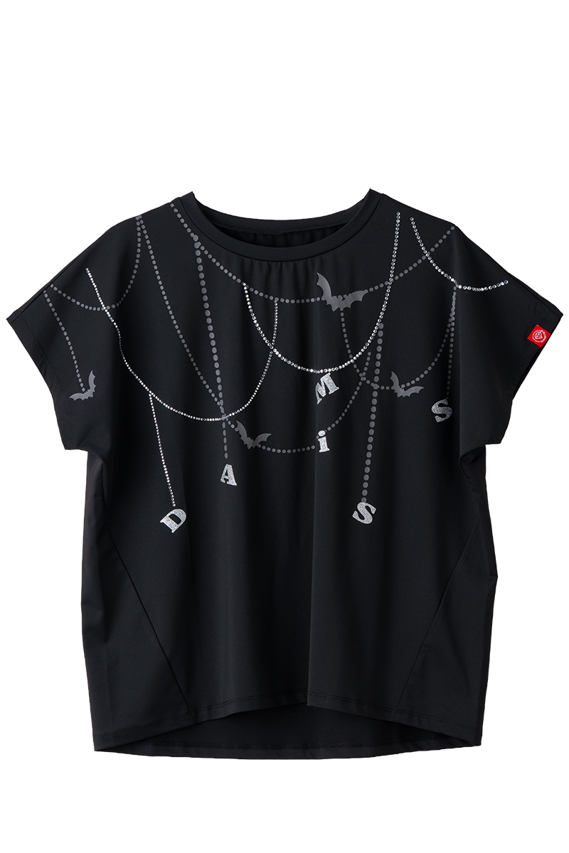 ジュエルパターンTシャツ  ブラック 1634-1493