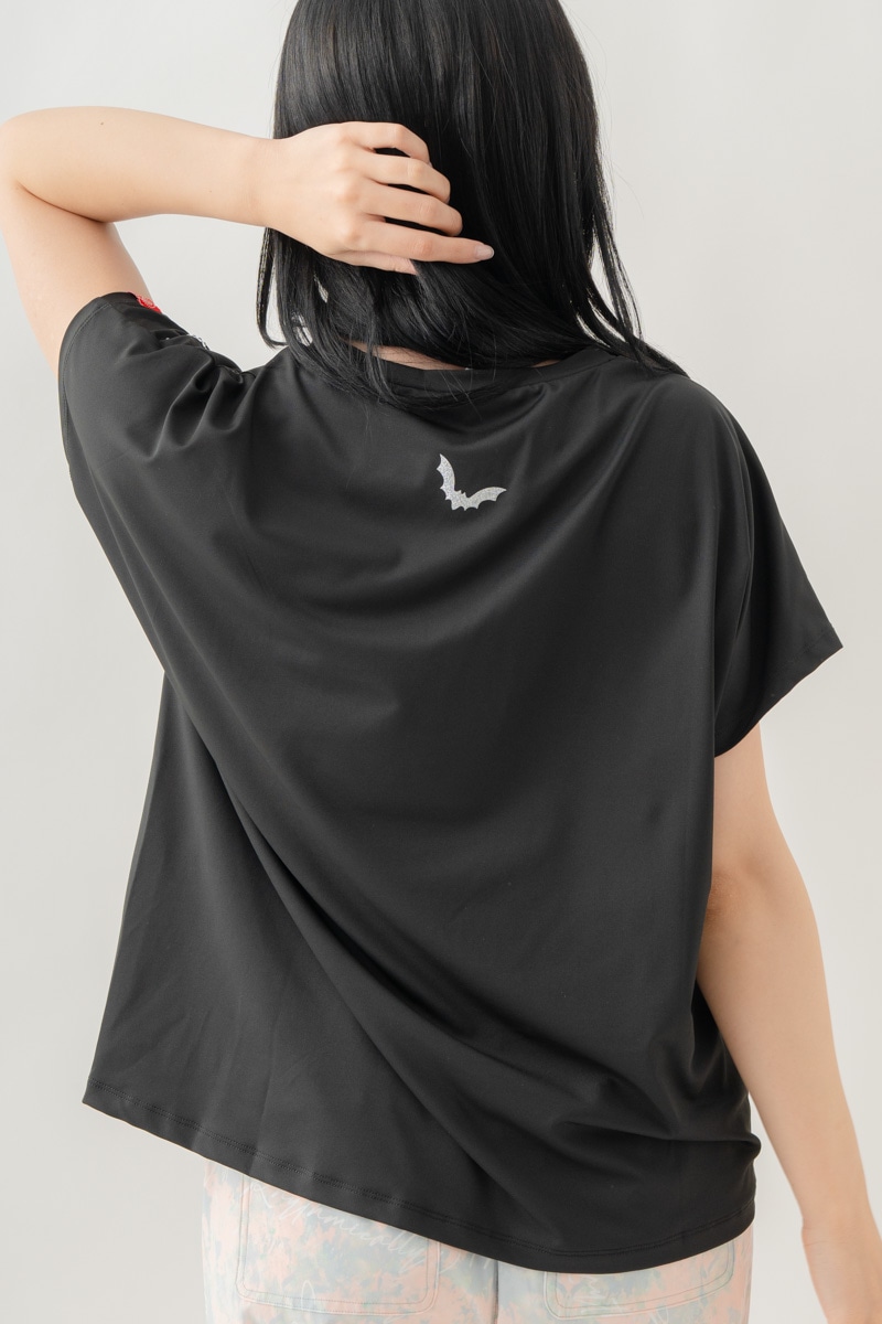 ジュエルパターンTシャツ  ブラック 1634-1493