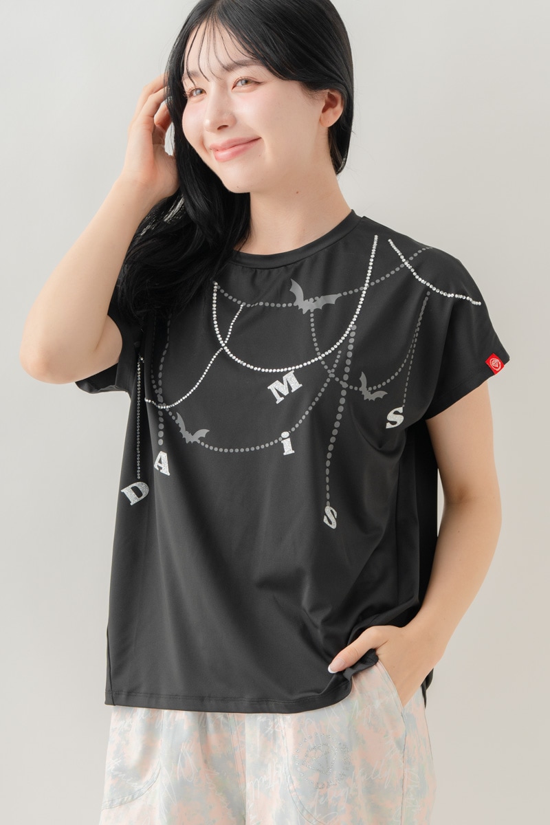 ジュエルパターンTシャツ  ブラック 1634-1493