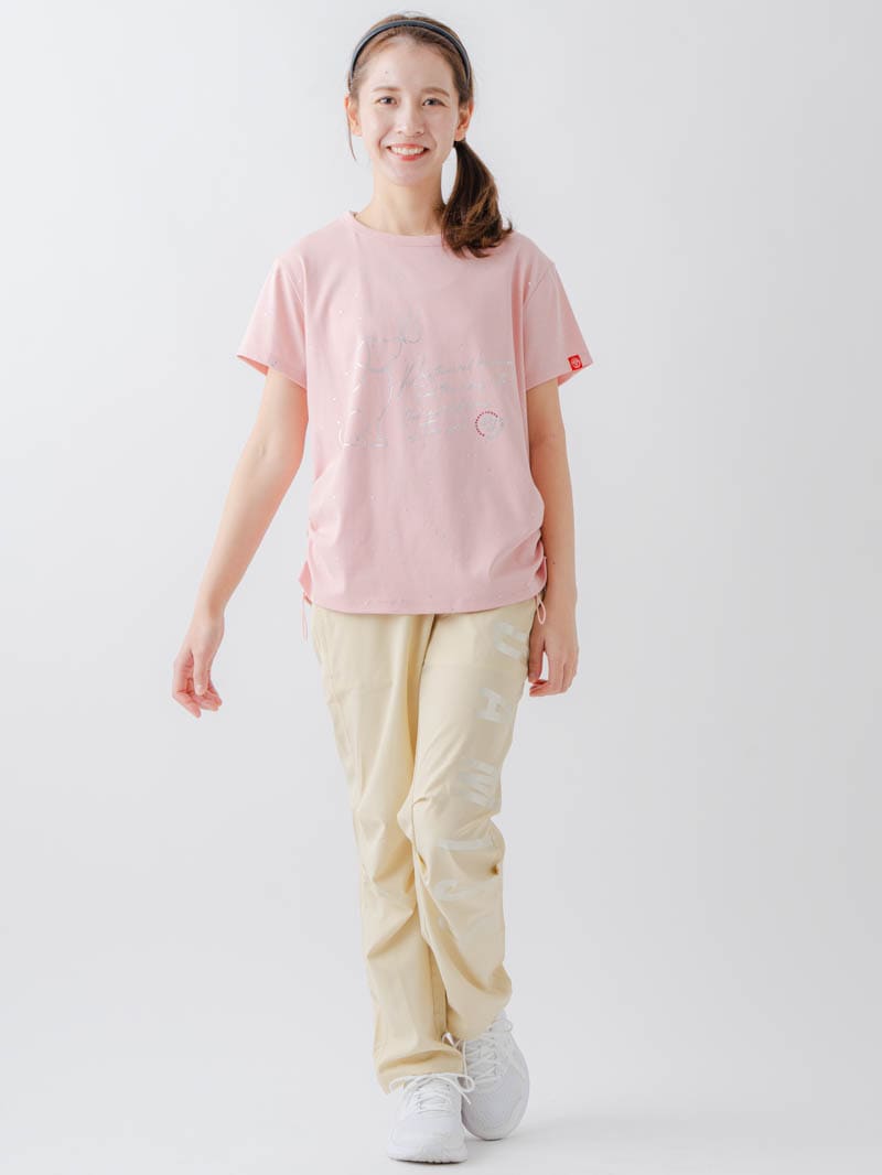 シルバーメタリックDogTシャツ  ピンク  1634-1620
