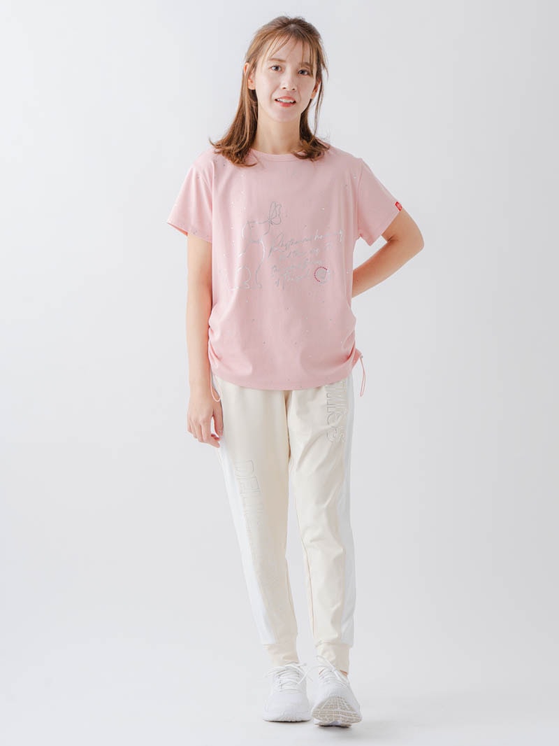 シルバーメタリックDogTシャツ  ピンク  1634-1620