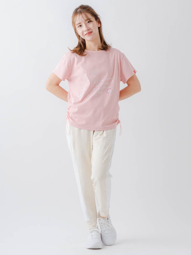 シルバーメタリックDogTシャツ  ピンク  1634-1620