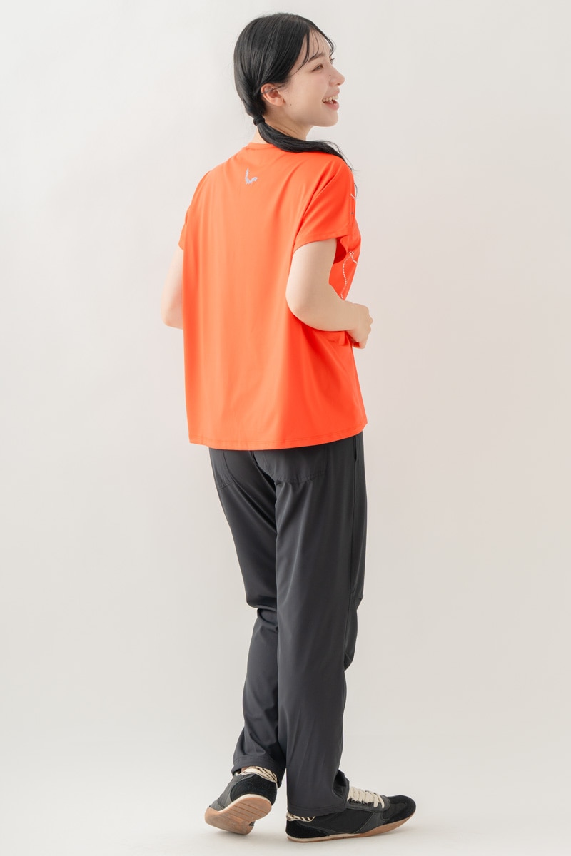 ジュエルパターンTシャツ  オレンジ 1634-1493