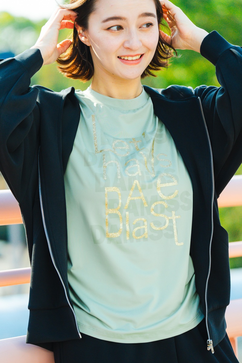 ラインストーンジップUPパーカー ブラック 1535-1424