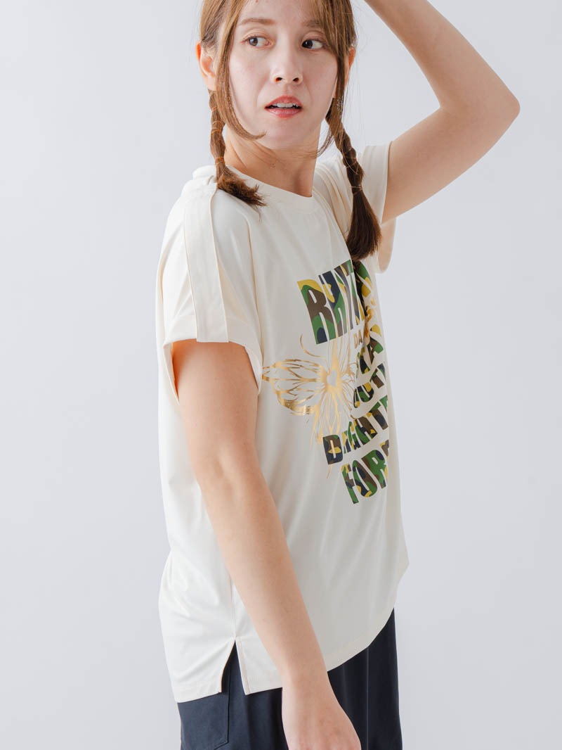 ARMYロゴTシャツ アイボリー 1634-1621