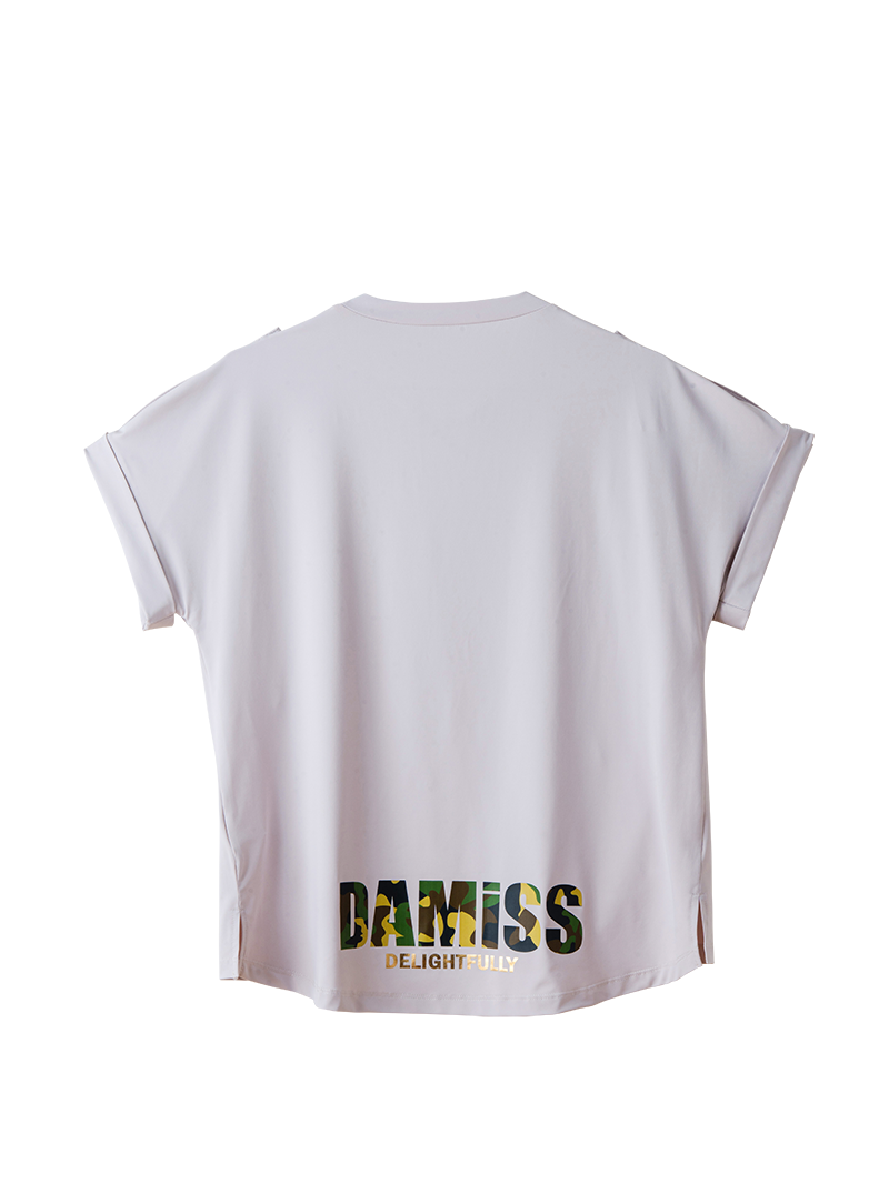 ARMYロゴTシャツ アイボリー 1634-1621
