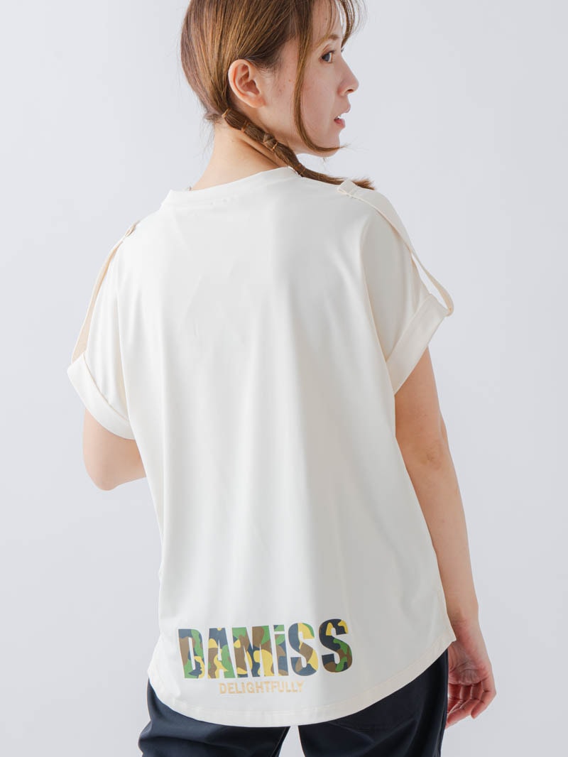 ARMYロゴTシャツ アイボリー 1634-1621