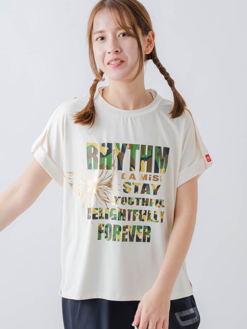 ARMYロゴTシャツ アイボリー 1634-1621