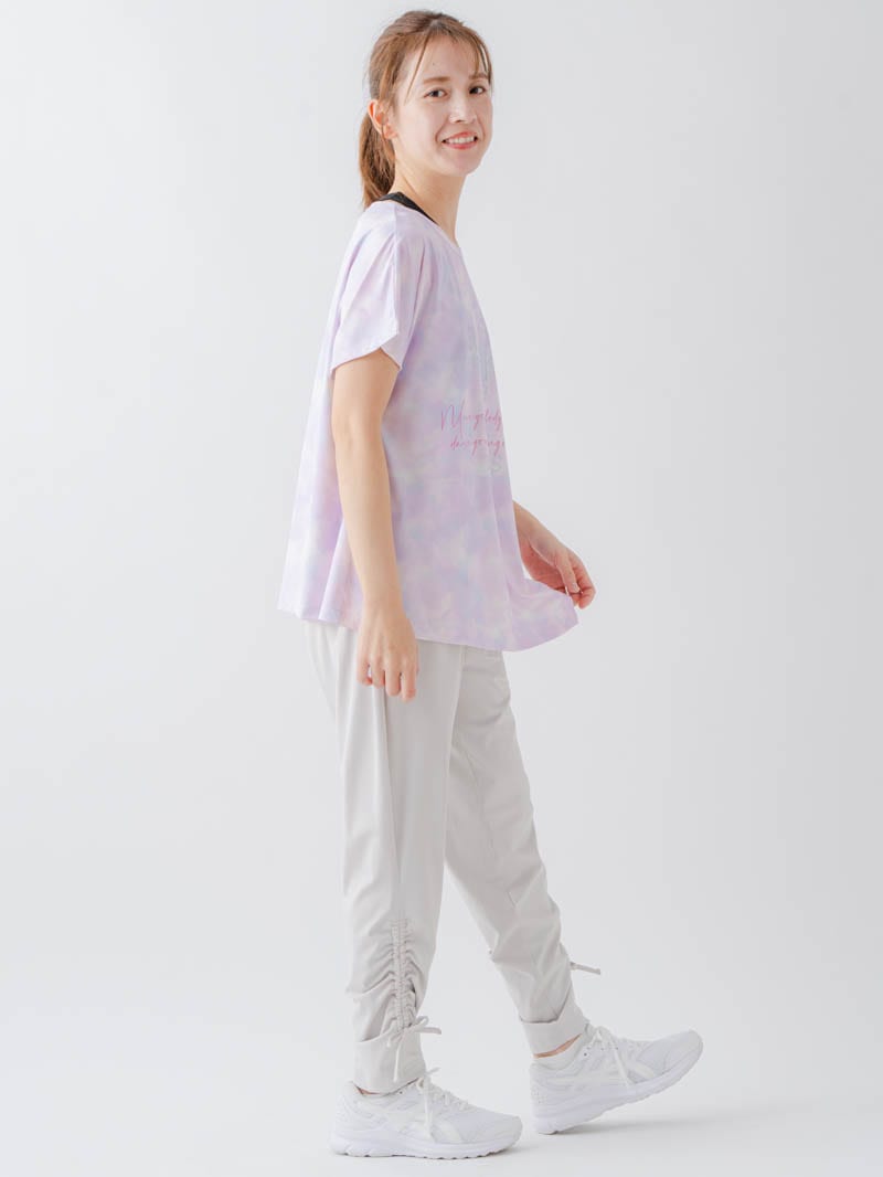ホログラムチュニックＴシャツ  パープル  1634-1622