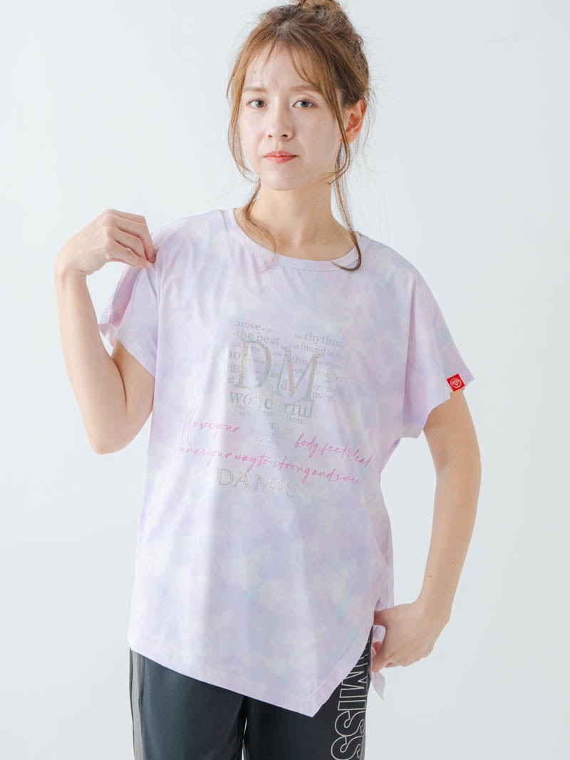 ホログラムチュニックＴシャツ  パープル  1634-1622