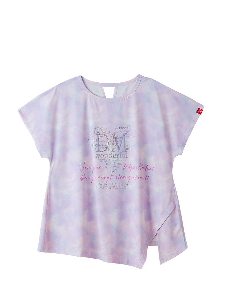 ホログラムチュニックＴシャツ  パープル  1634-1622