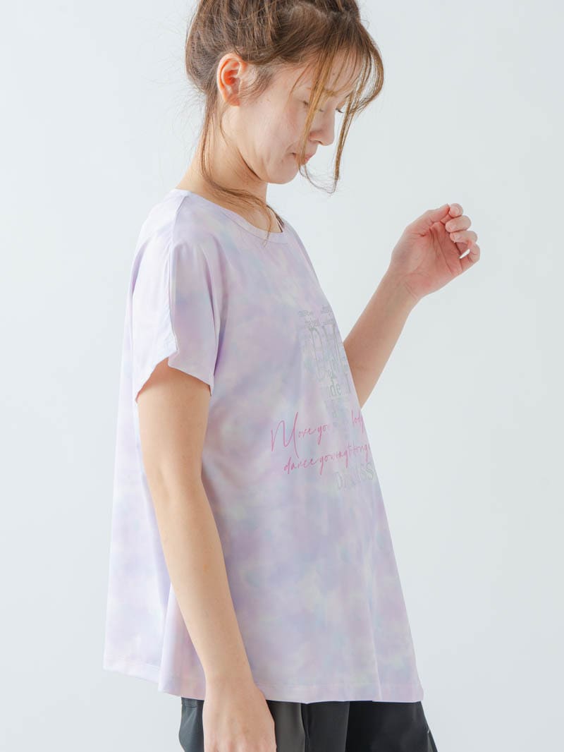 ホログラムチュニックＴシャツ  パープル  1634-1622