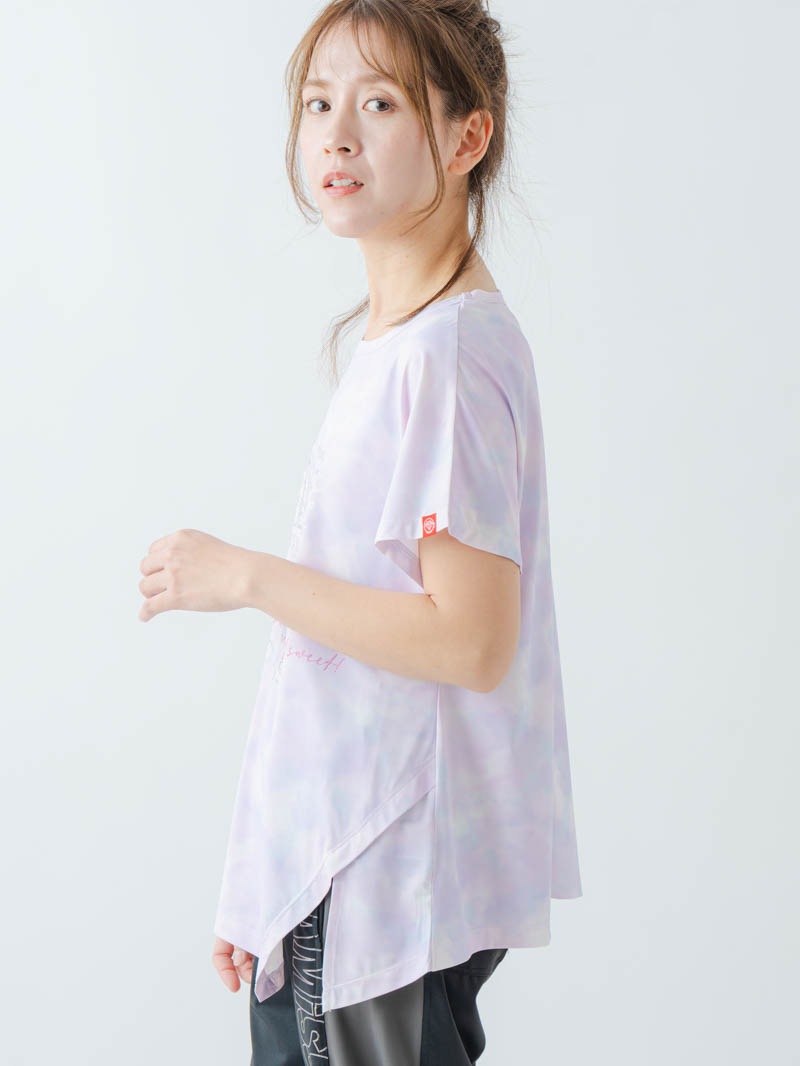 ホログラムチュニックＴシャツ  パープル  1634-1622