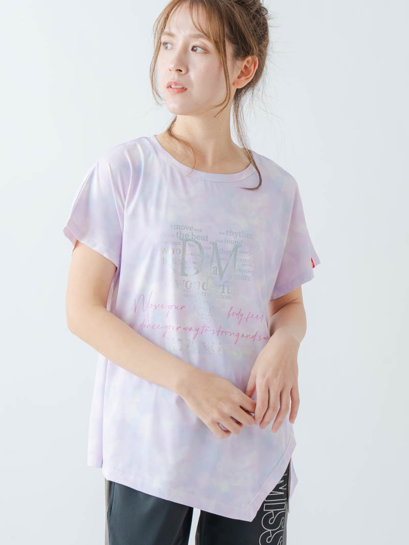 ホログラムチュニックＴシャツ  パープル  1634-1622