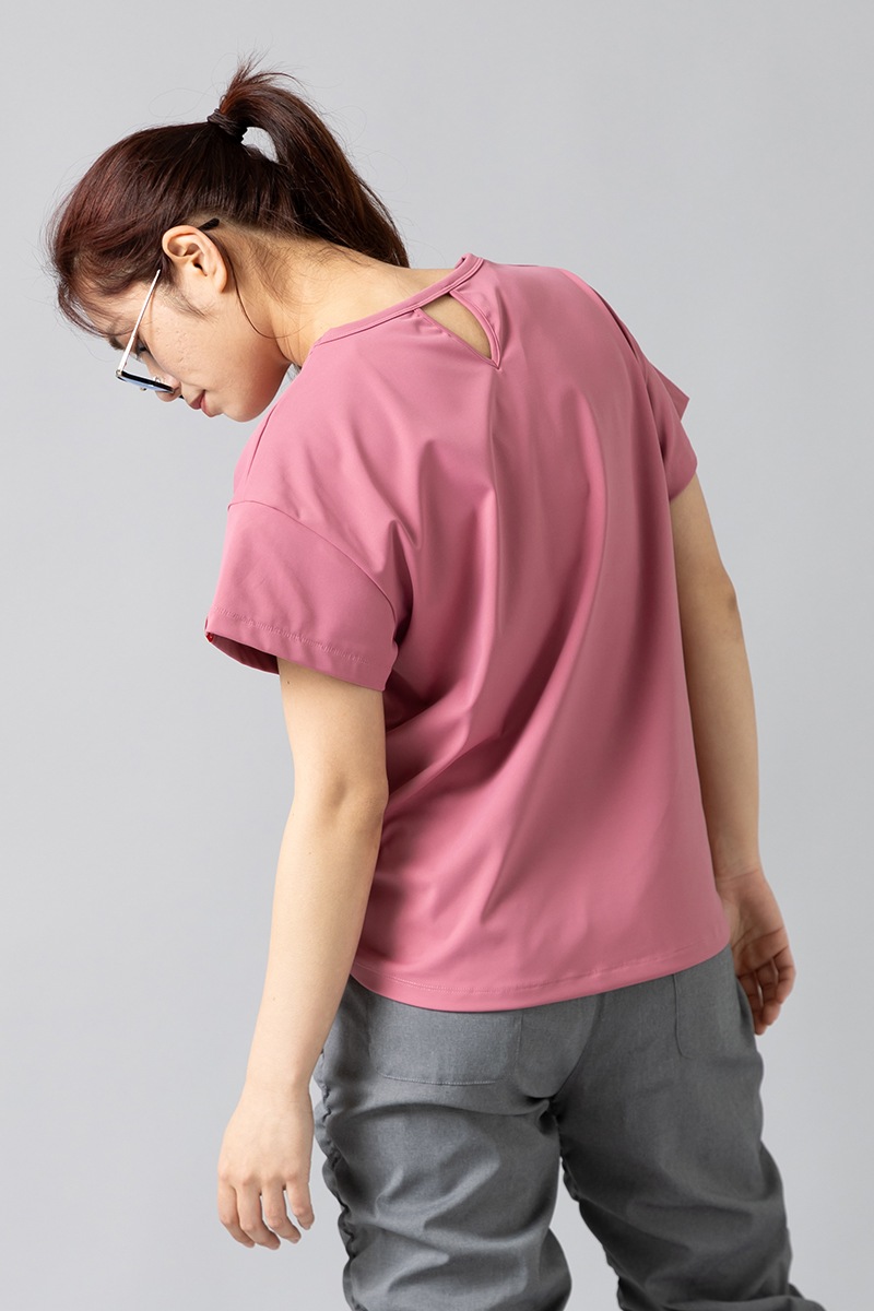 【関税込み】AREA ピンク Bustier Cup ラインストーン Tシャツ ラインストーンレースアップTシャツ ピンク 1434-1409 | D SHOP