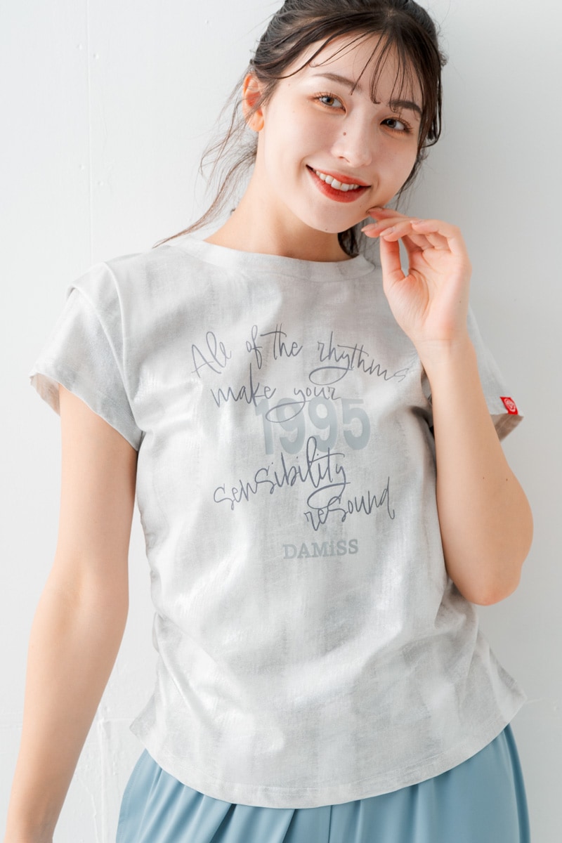 先行割10％OFF】 シャイニーカットロゴTシャツ ホワイト 1634-1495【10