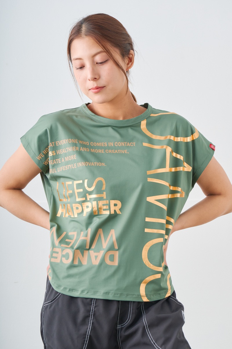 北海道限定 Hokkaido タイポグラフィTシャツ Mサイズ タイポグラフィTシャツ カーキ 1534-1430 | D SHOP 着心地のいい