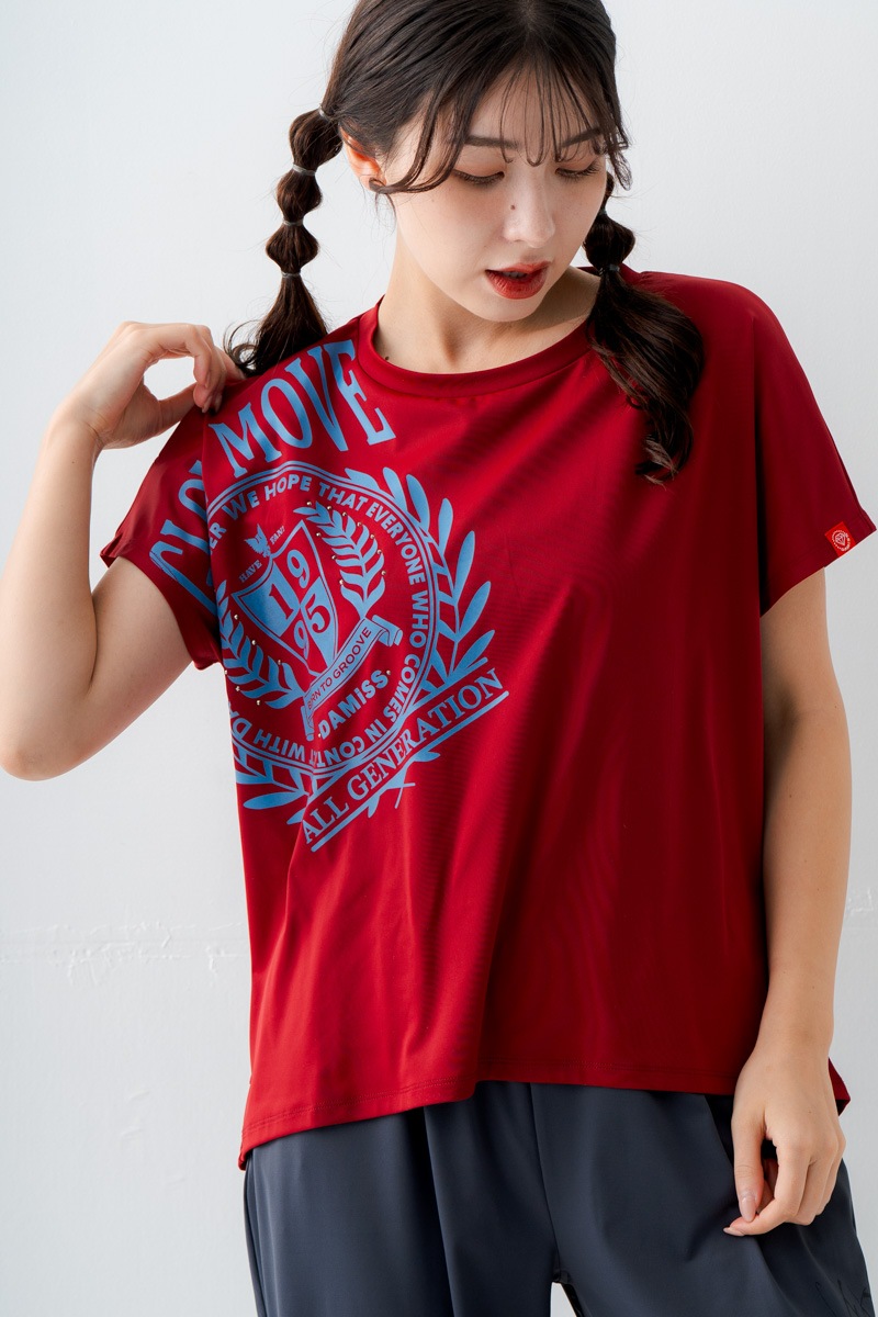 先行割10％OFF】 クレストモチーフTシャツ レッド 1634-1496【10/26 12