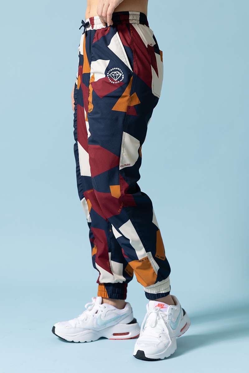 パネルプリントジョガーパンツ ブラウン 1432-1502