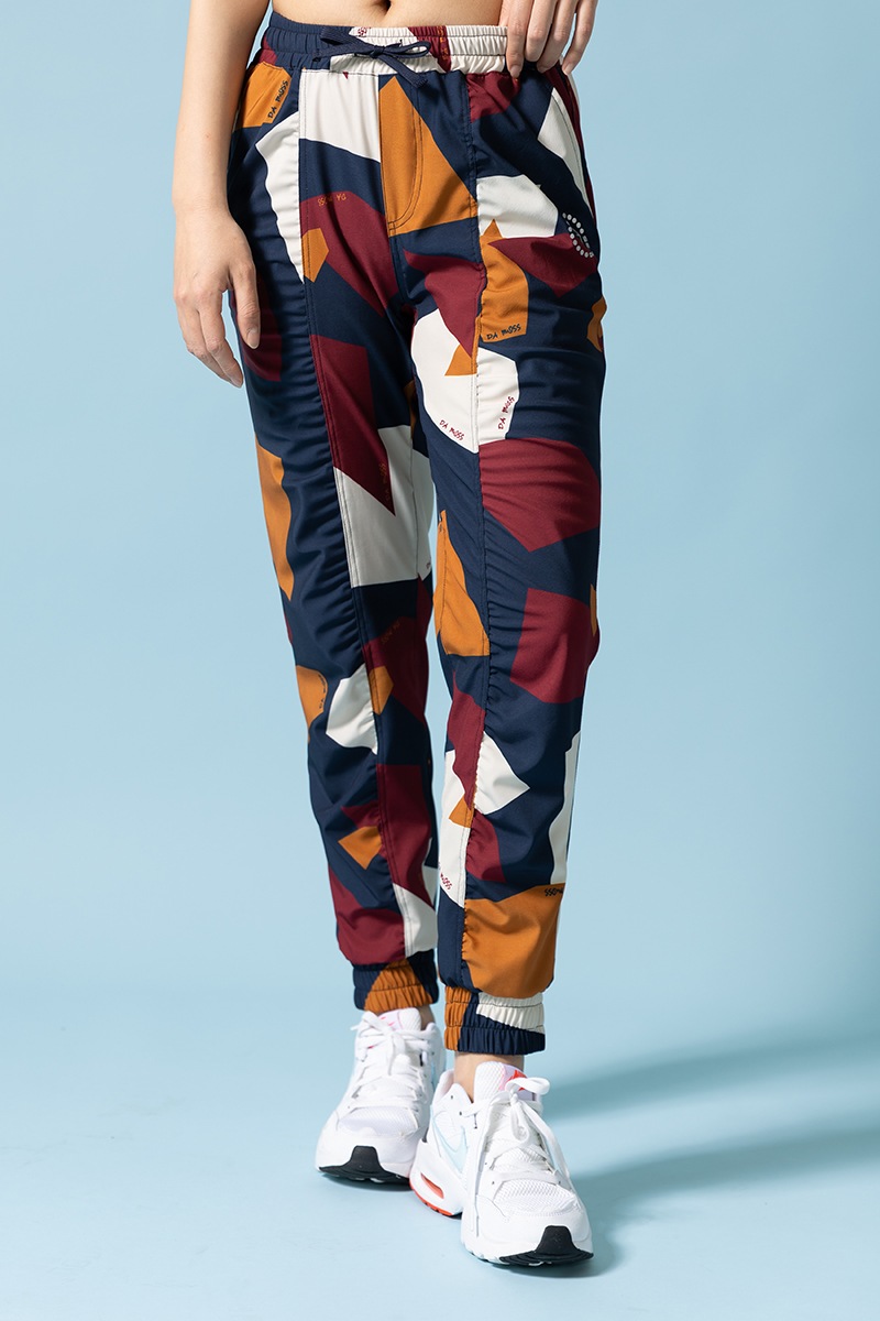 パネルプリントジョガーパンツ ブラウン 1432-1502