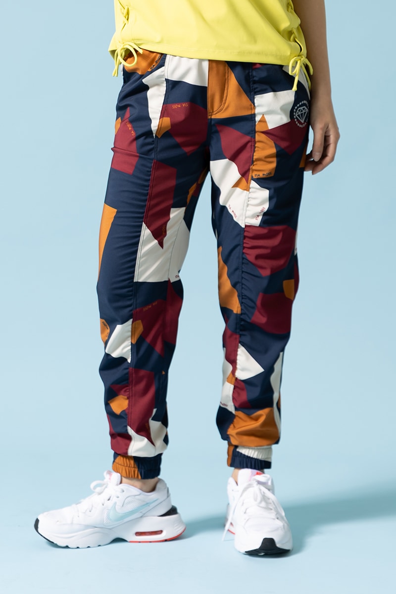 パネルプリントジョガーパンツ ブラウン 1432-1502