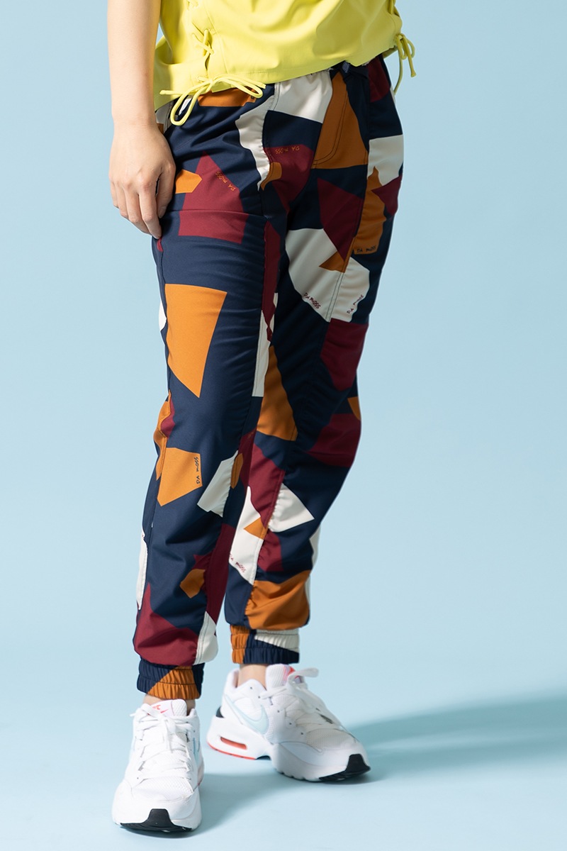 パネルプリントジョガーパンツ ブラウン 1432-1502