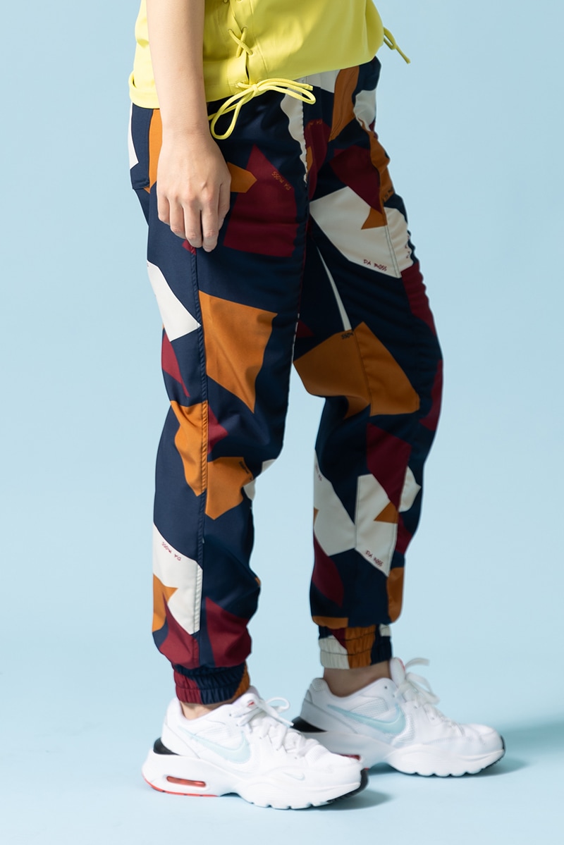 パネルプリントジョガーパンツ ブラウン 1432-1502