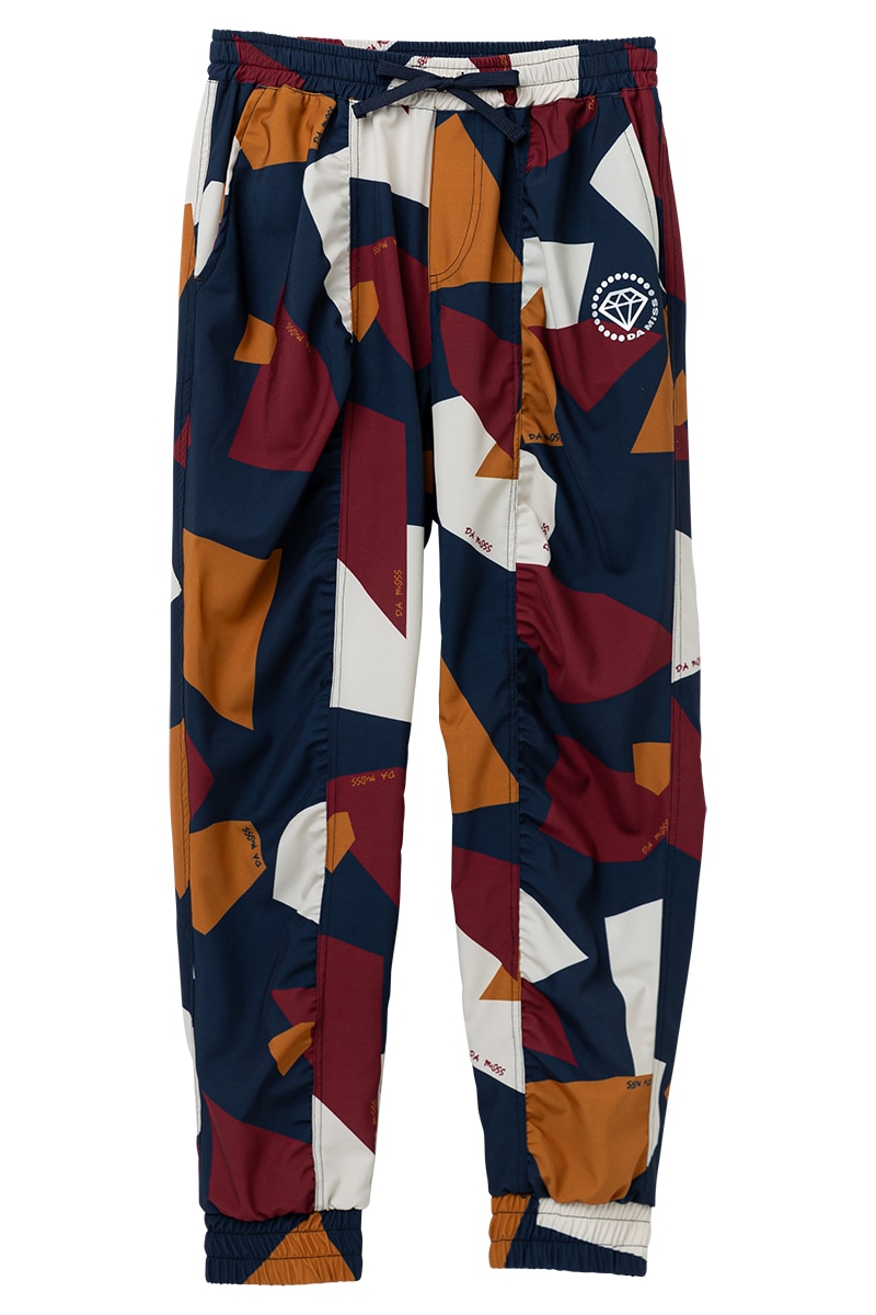 パネルプリントジョガーパンツ ブラウン 1432-1502