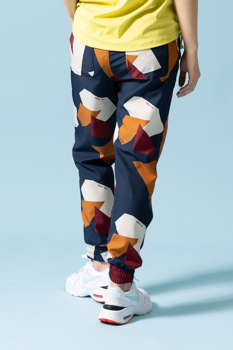 パネルプリントジョガーパンツ ブラウン 1432-1502