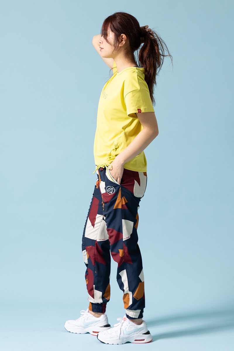 パネルプリントジョガーパンツ ブラウン 1432-1502