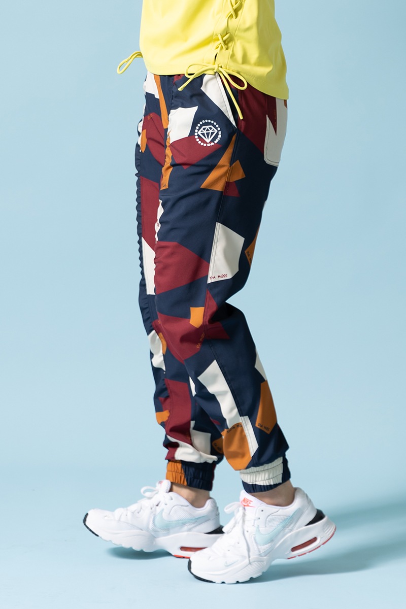 パネルプリントジョガーパンツ ブラウン 1432-1502