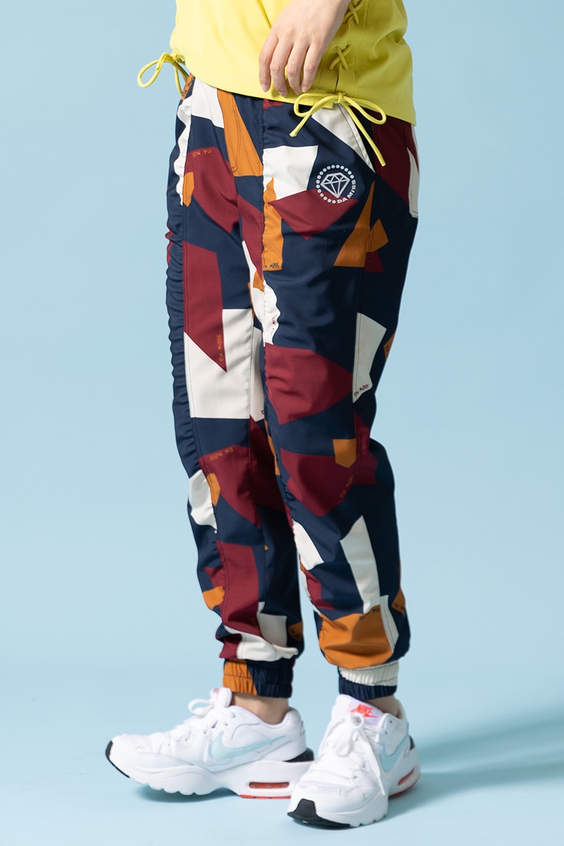 パネルプリントジョガーパンツ ブラウン 1432-1502