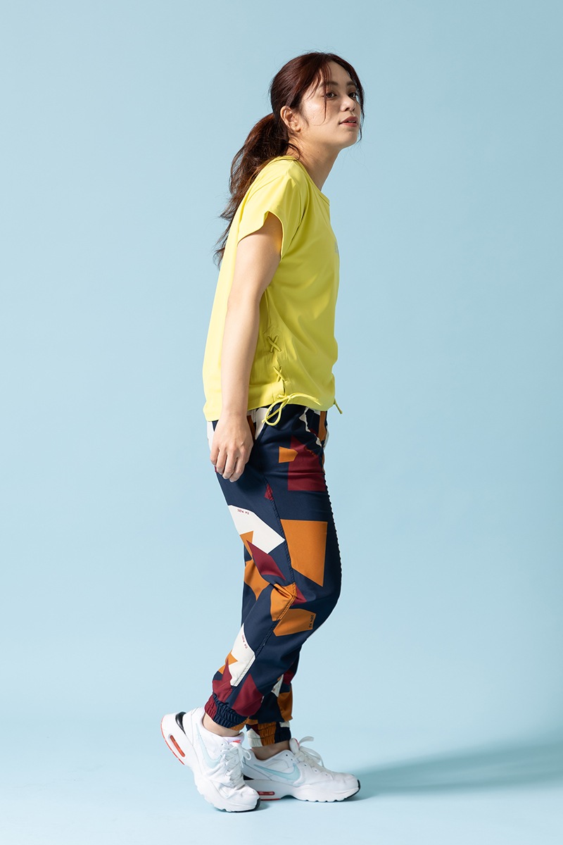 パネルプリントジョガーパンツ ブラウン 1432-1502