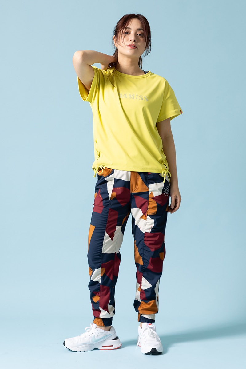 パネルプリントジョガーパンツ ブラウン 1432-1502