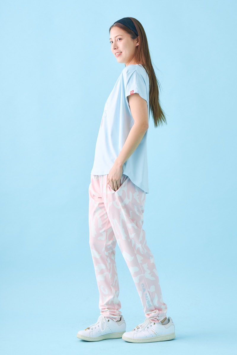 フラワータックTシャツ ブルー 1534-1431