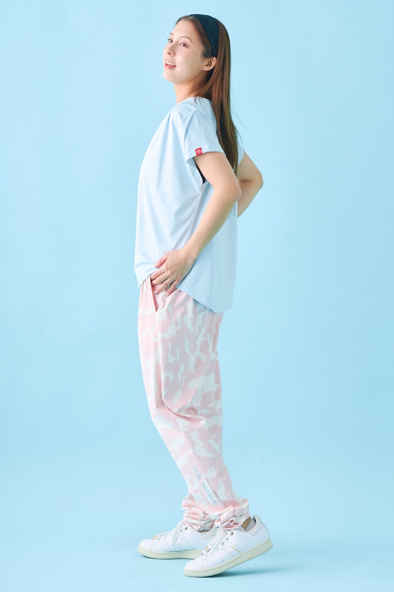 フラワータックTシャツ ブルー 1534-1431