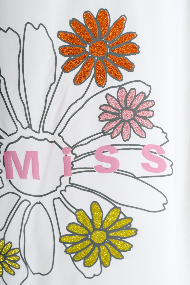 フラワータックTシャツ ブルー 1534-1431