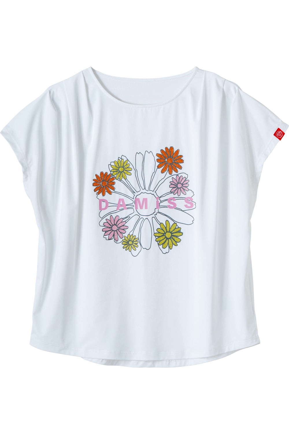 フラワータックTシャツ ブラック 1534-1431